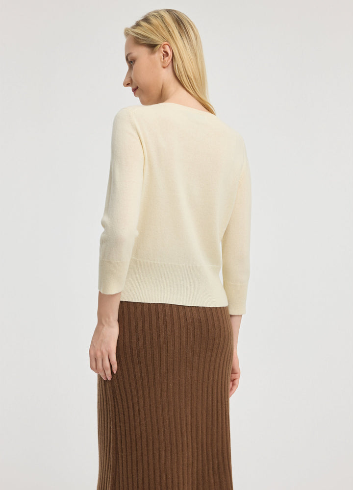 Cashmere Cropped Cardigan