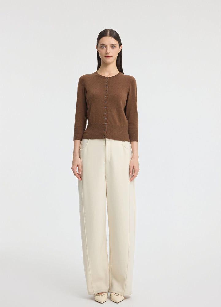 Cashmere Cropped Cardigan