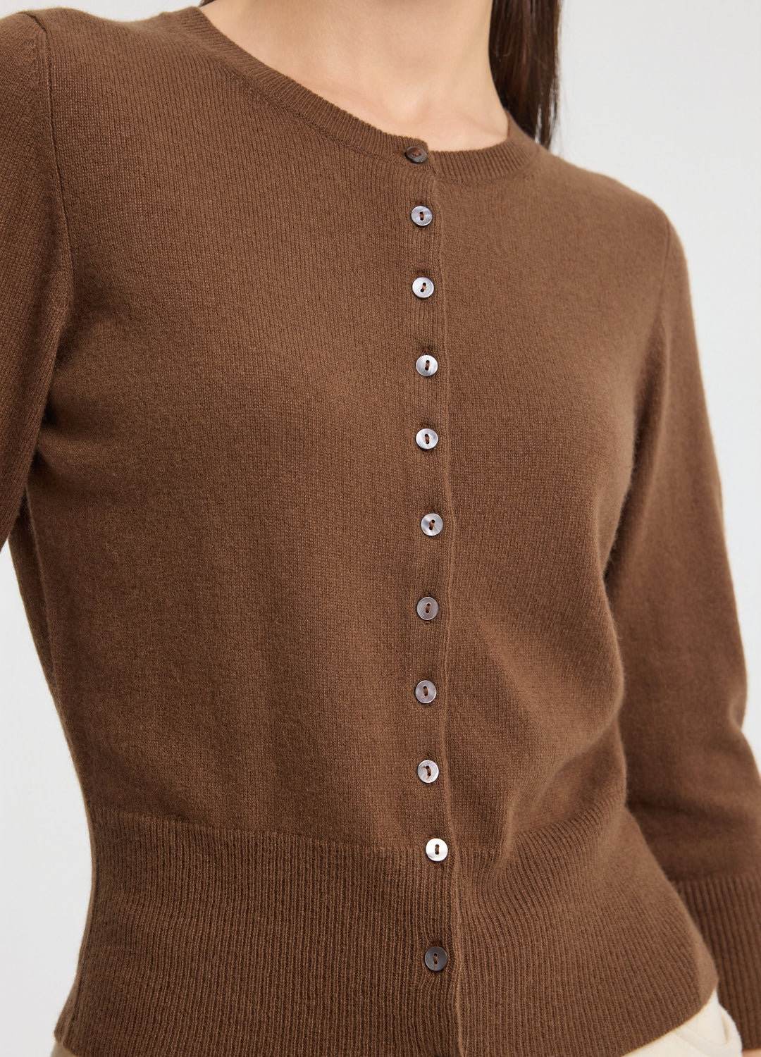 Cashmere Cropped Cardigan