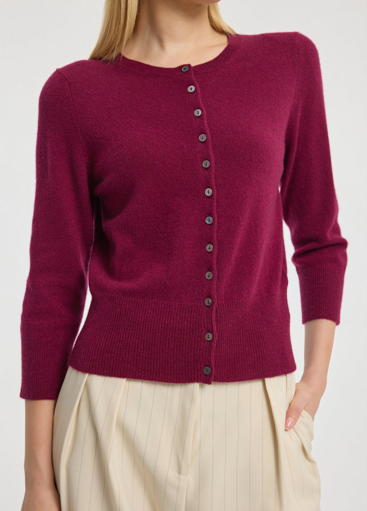 Cashmere Cropped Cardigan