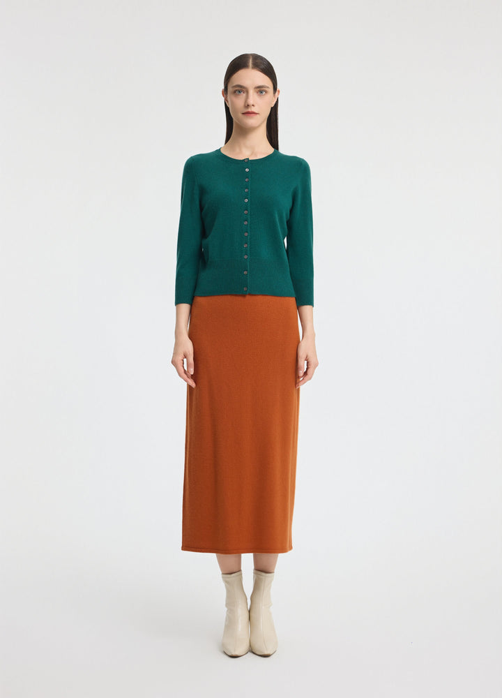 Cashmere Cropped Cardigan