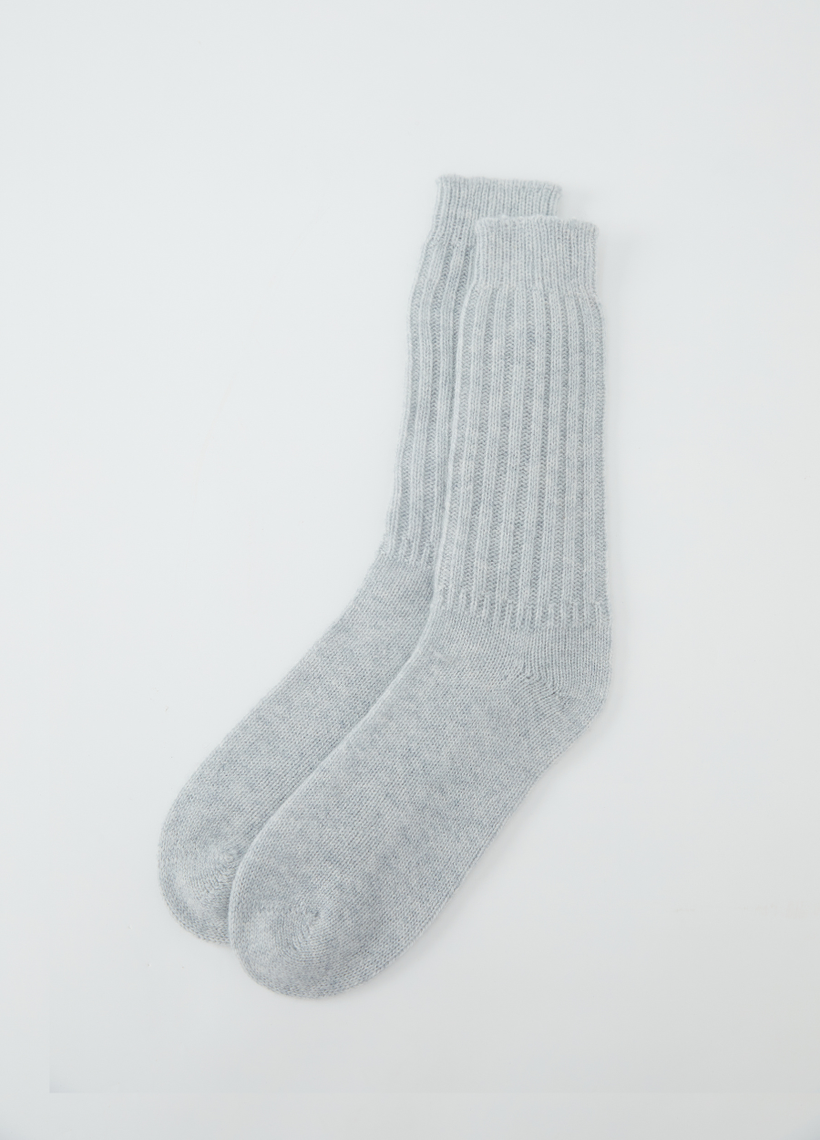Cashmere Cosy Ribbed Socks