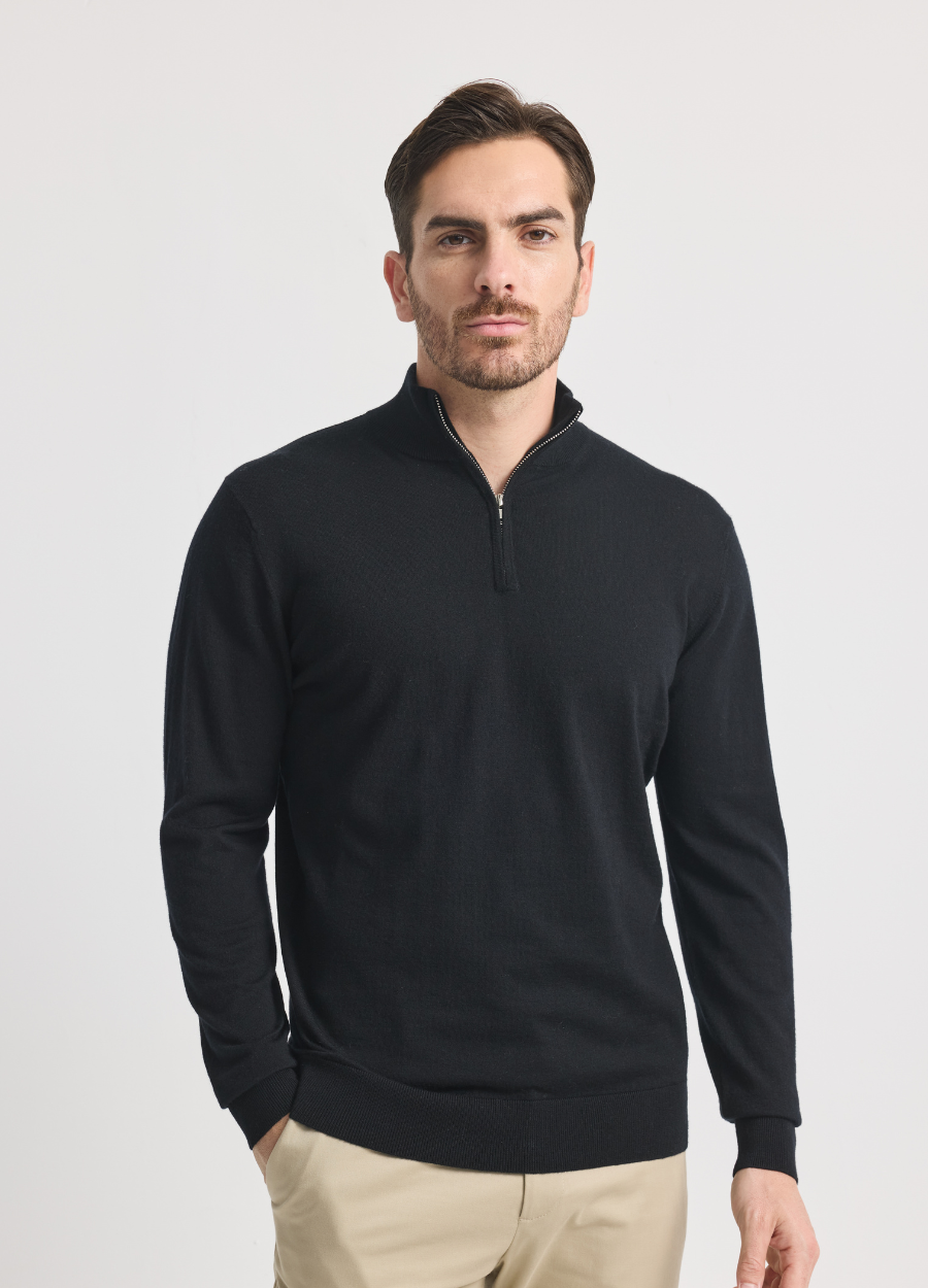 Men's Knightsbridge Quarter Zip (Cashtouch)