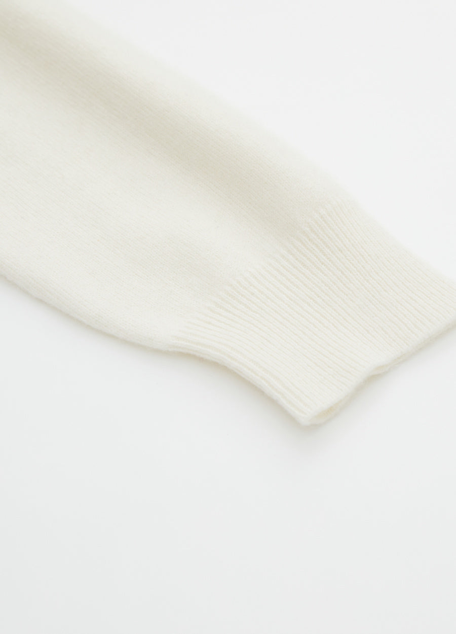 Cashmere Cable-Yoke Striped Jumper