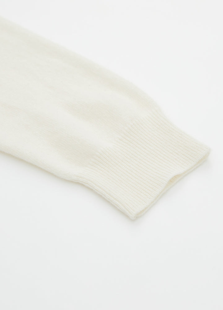 Cashmere Cable-Yoke Striped Jumper