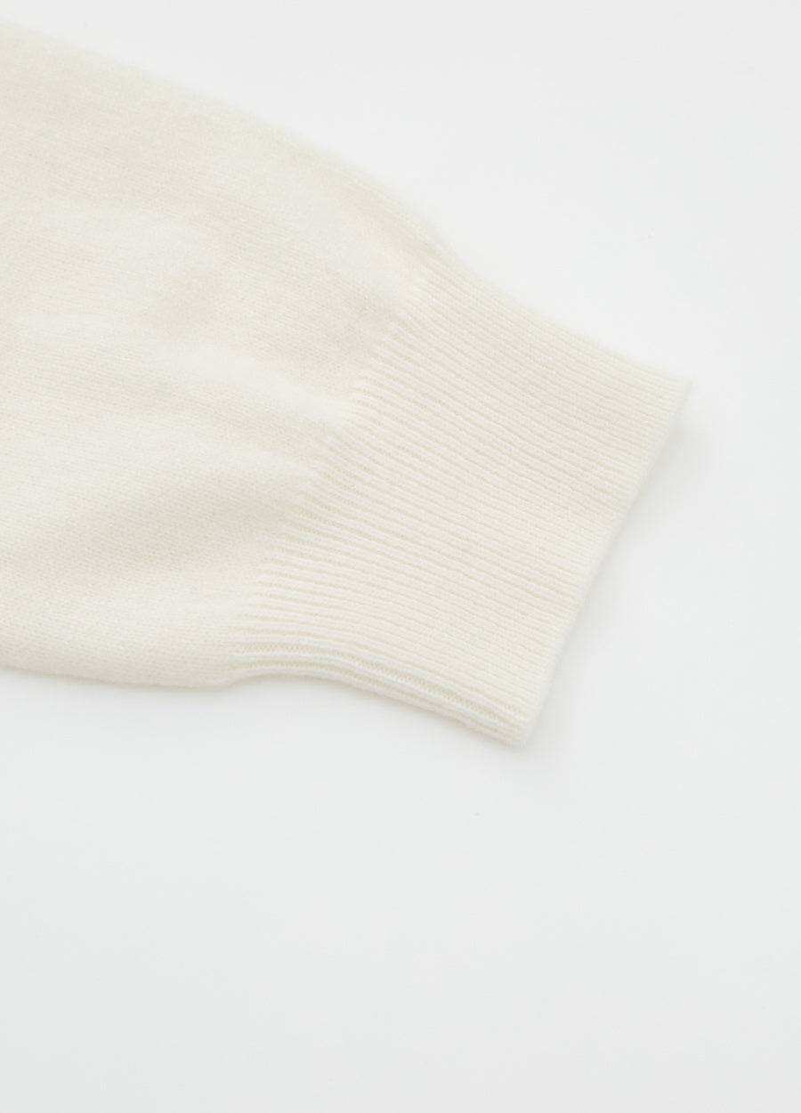 Cashmere Cable-Yoke Striped Jumper