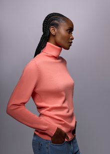 Cashmere Polo-Neck Top