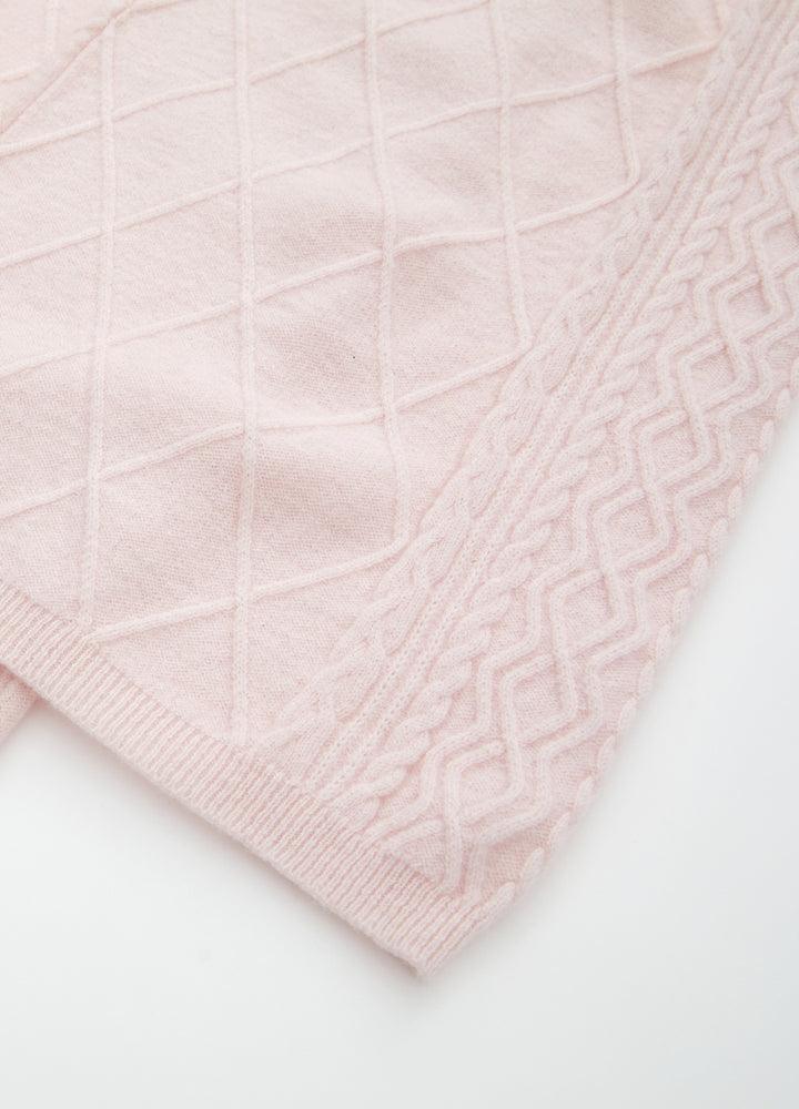 Cashmere Diamond Cable Trousers