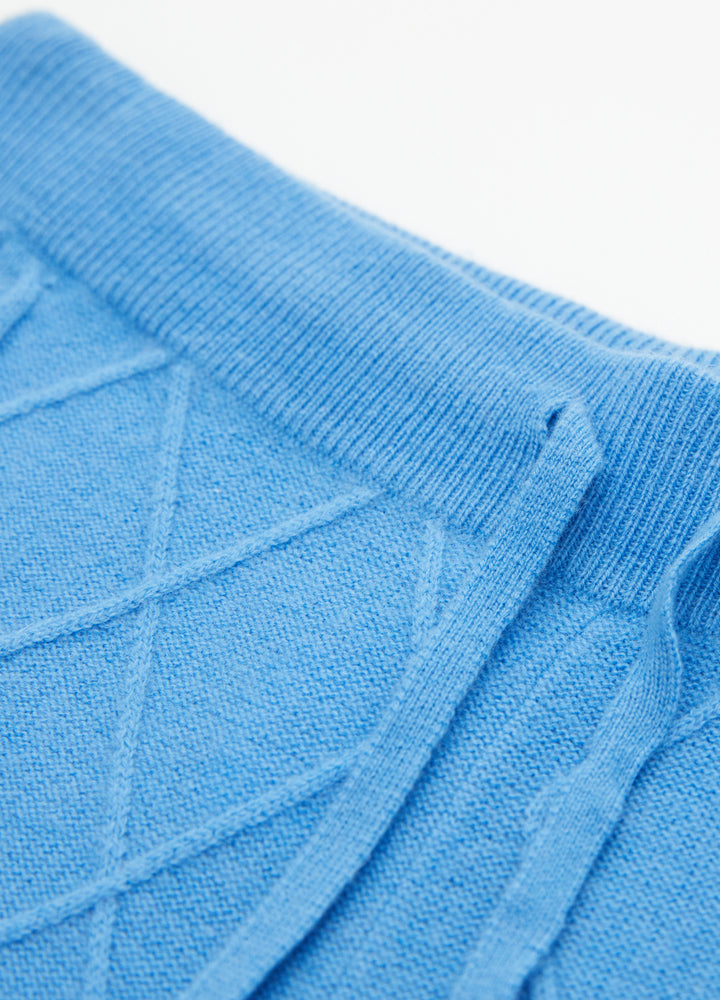 Cashmere Diamond Cable Trousers