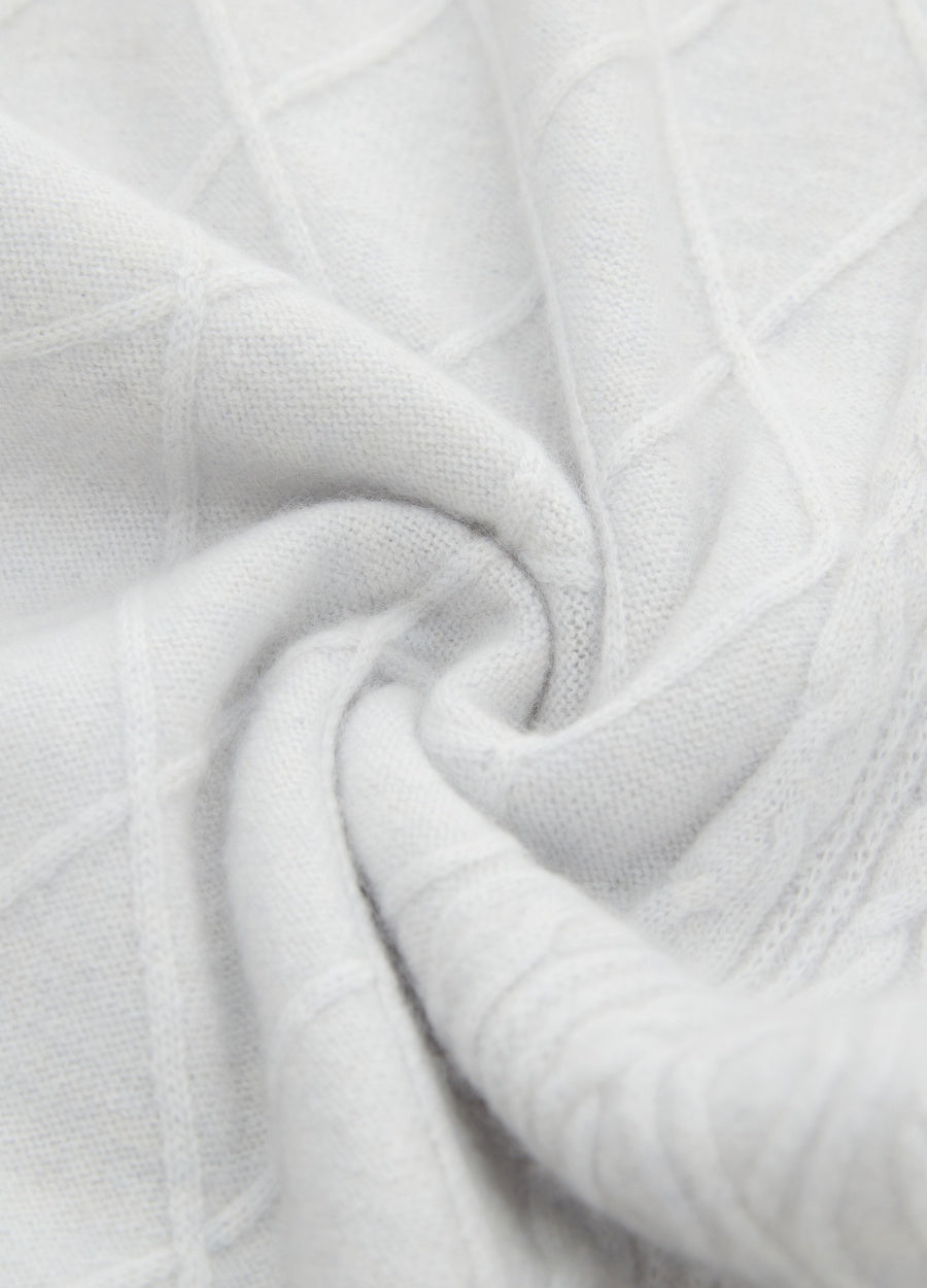 Cashmere Diamond Cable Trousers