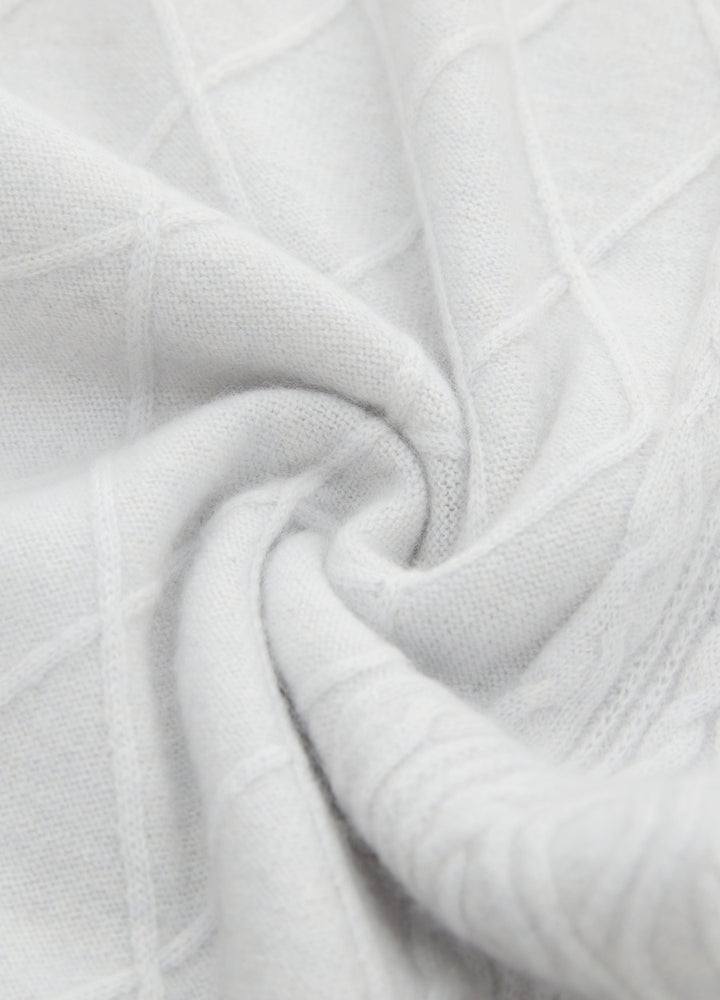 Cashmere Diamond Cable Trousers