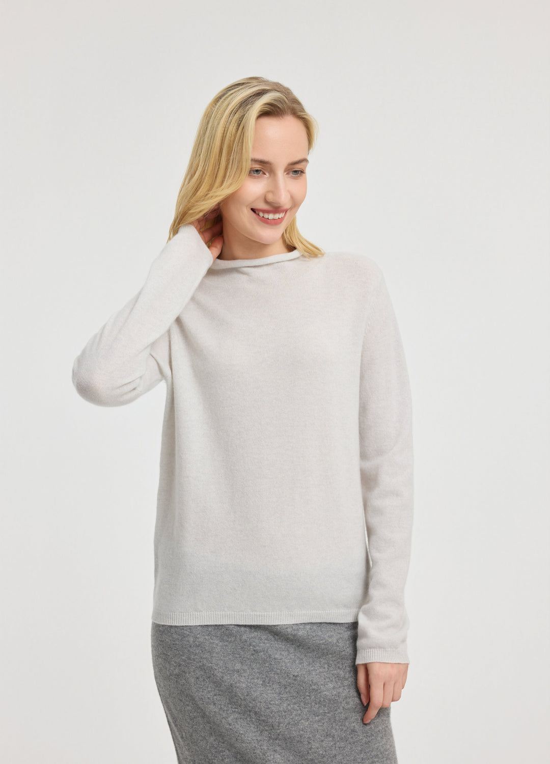 Cashmere Dulwich Funnel-Neck Jumper