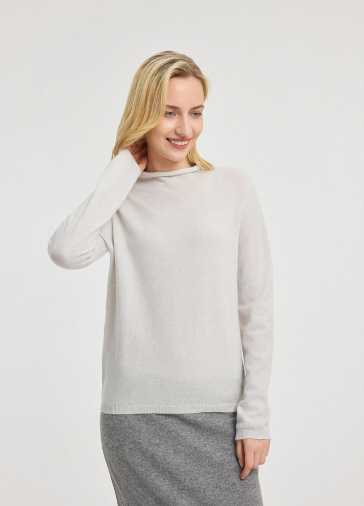 Cashmere Dulwich Funnel-Neck Jumper