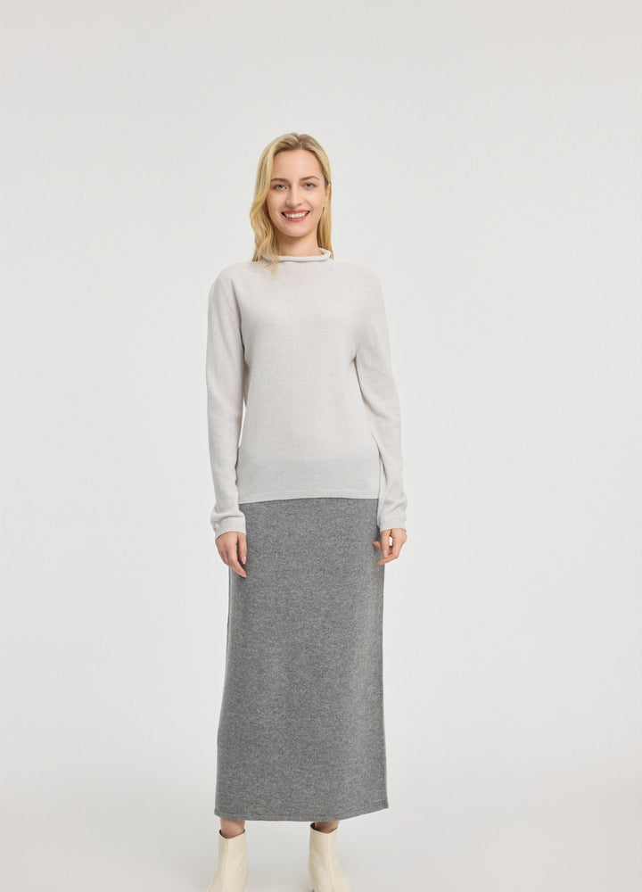 Cashmere Dulwich Funnel-Neck Jumper