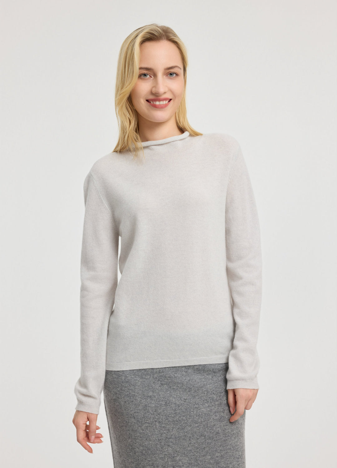 Cashmere Dulwich Funnel-Neck Jumper