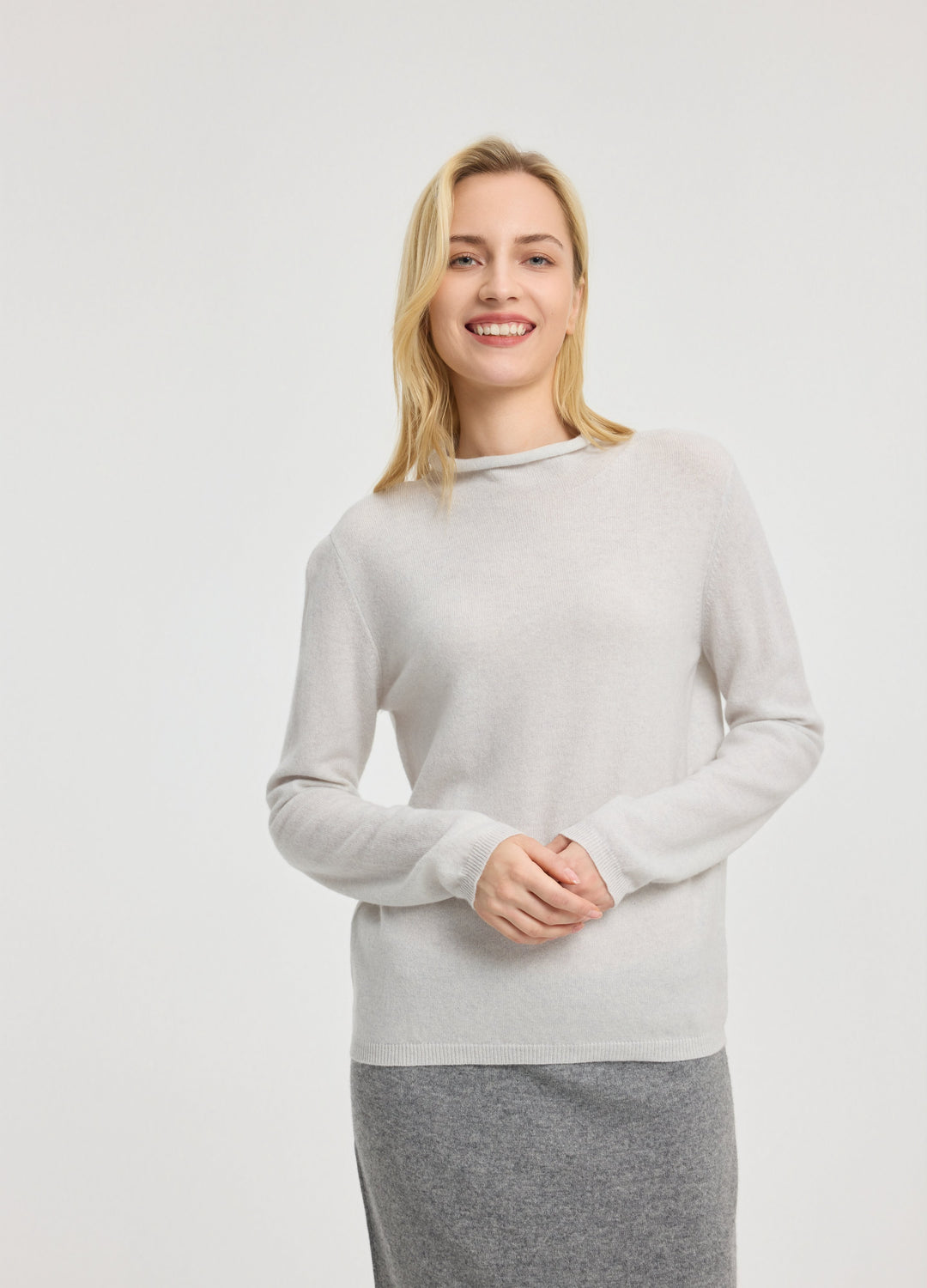 Cashmere Dulwich Funnel-Neck Jumper