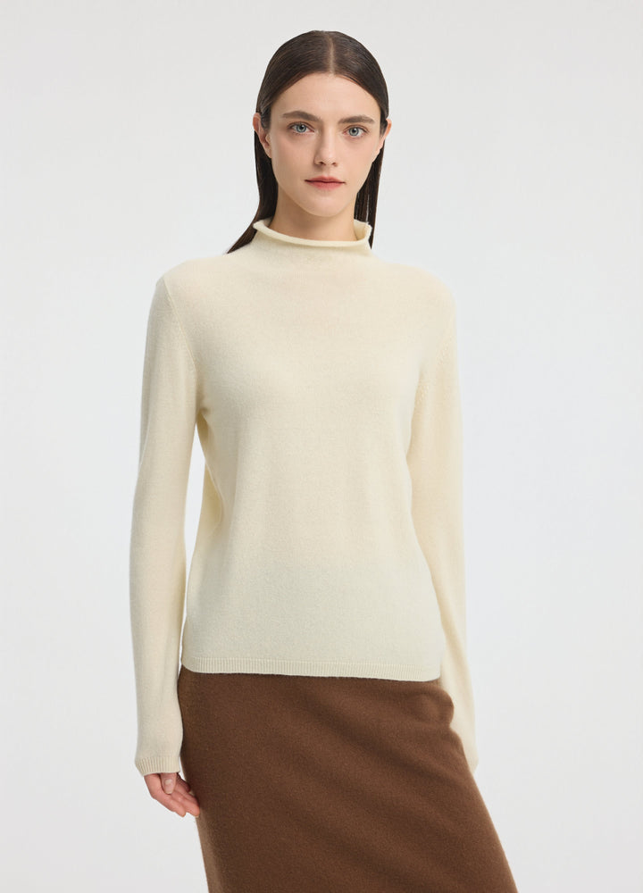 Cashmere Dulwich Funnel-Neck Jumper