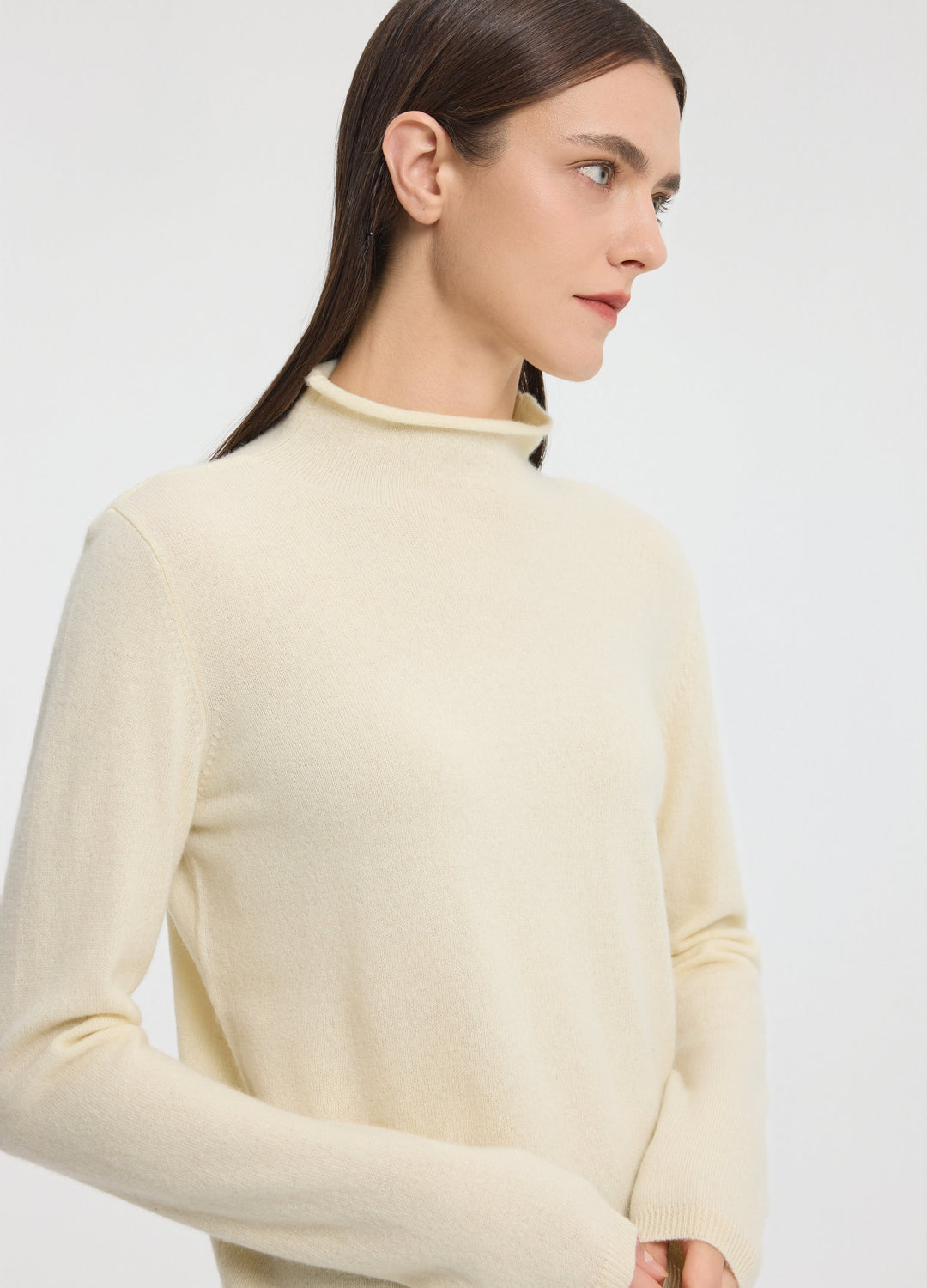 Cashmere Dulwich Funnel-Neck Jumper