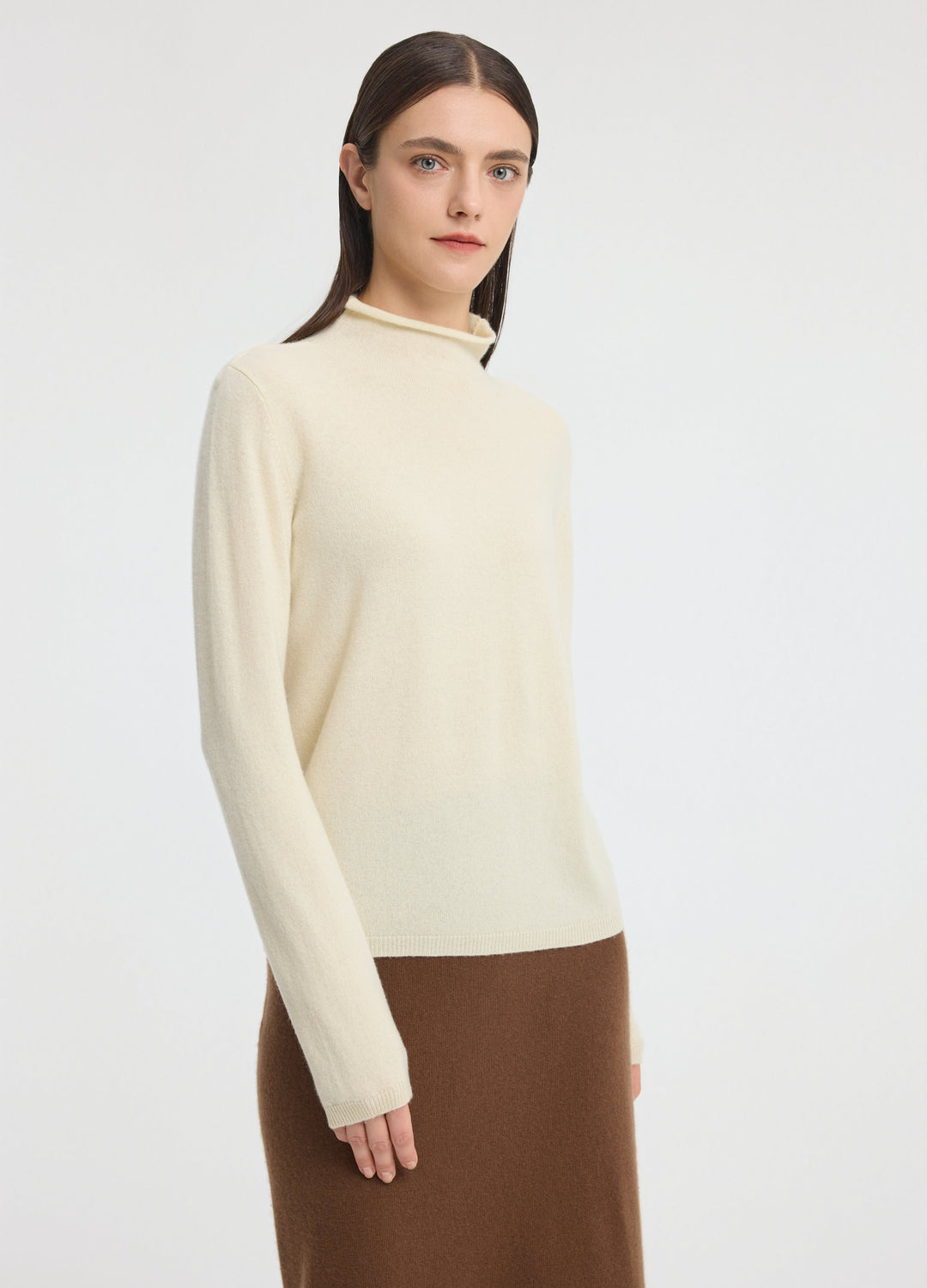 Cashmere Dulwich Funnel-Neck Jumper