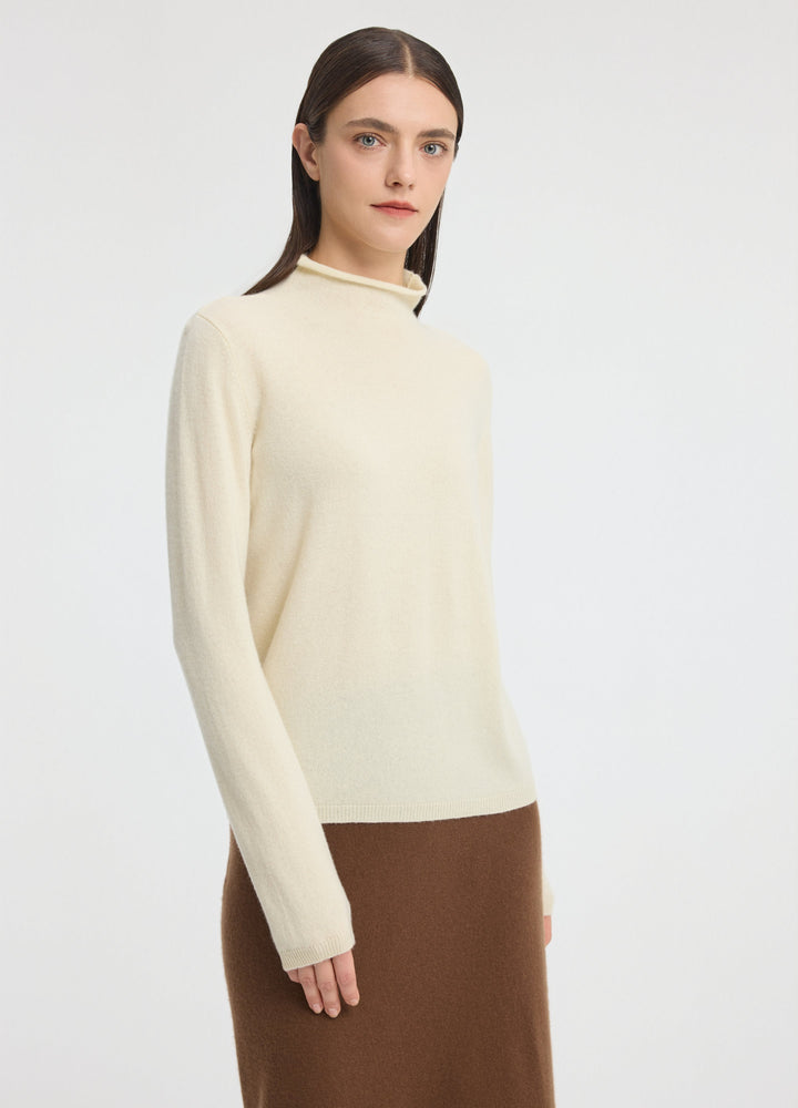 Cashmere Dulwich Funnel-Neck Jumper