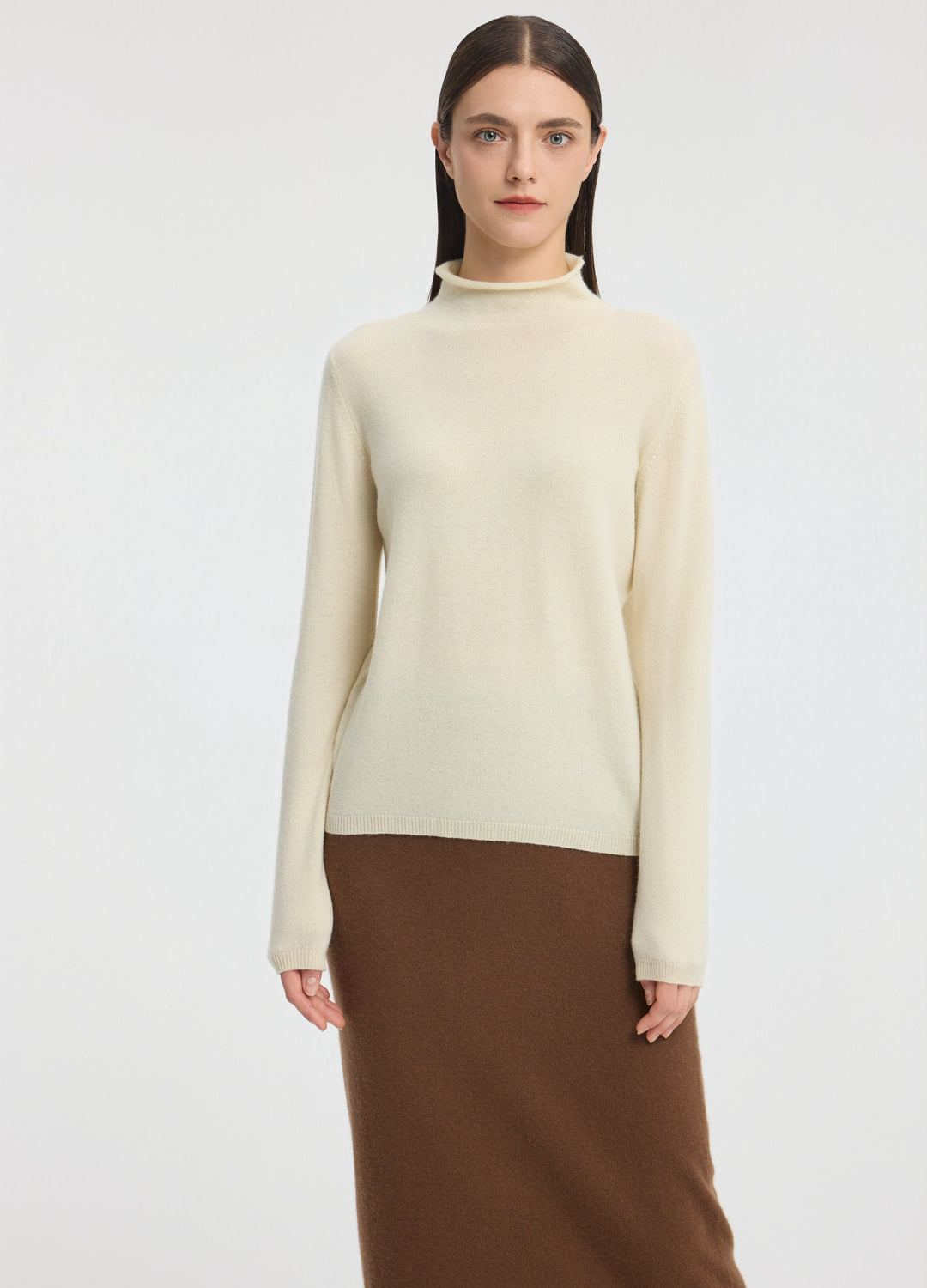 Cashmere Dulwich Funnel-Neck Jumper