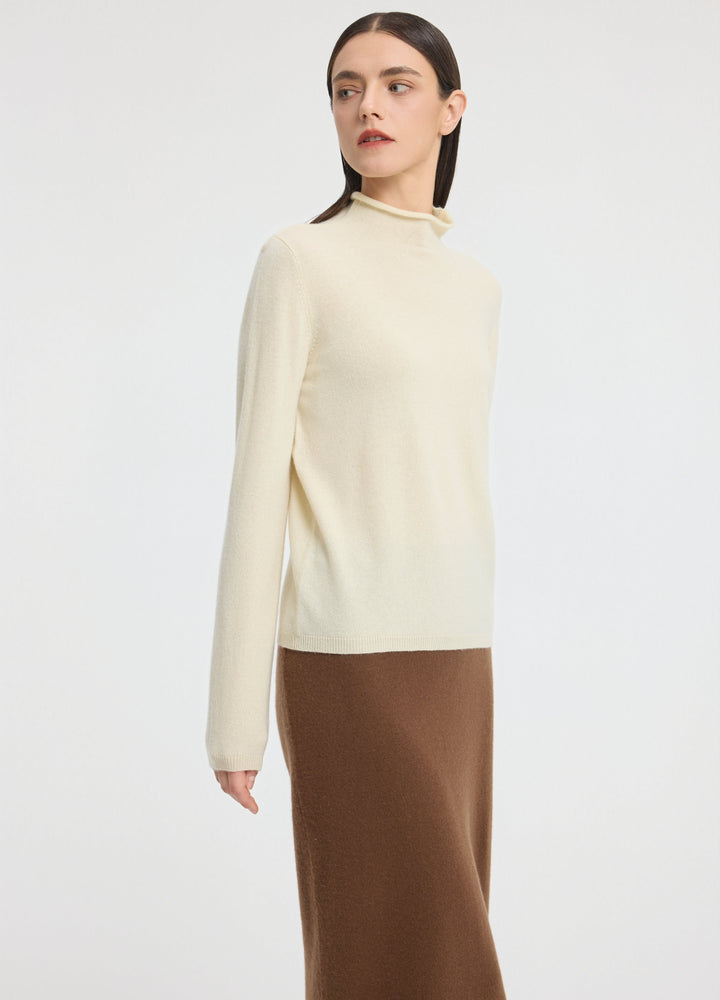 Cashmere Dulwich Funnel-Neck Jumper