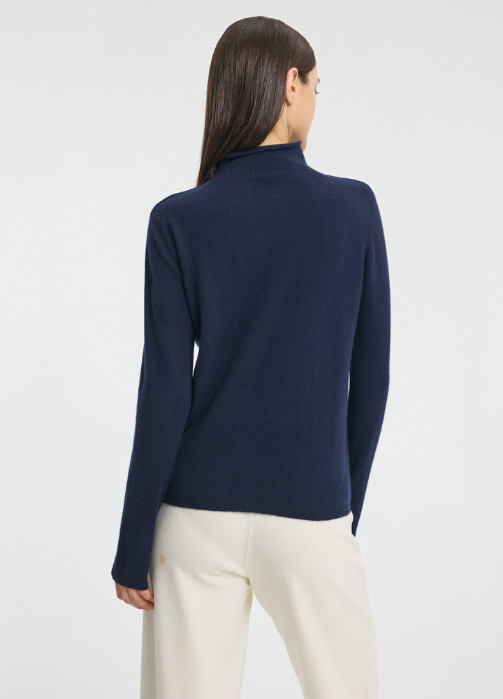 Cashmere Dulwich Funnel-Neck Jumper