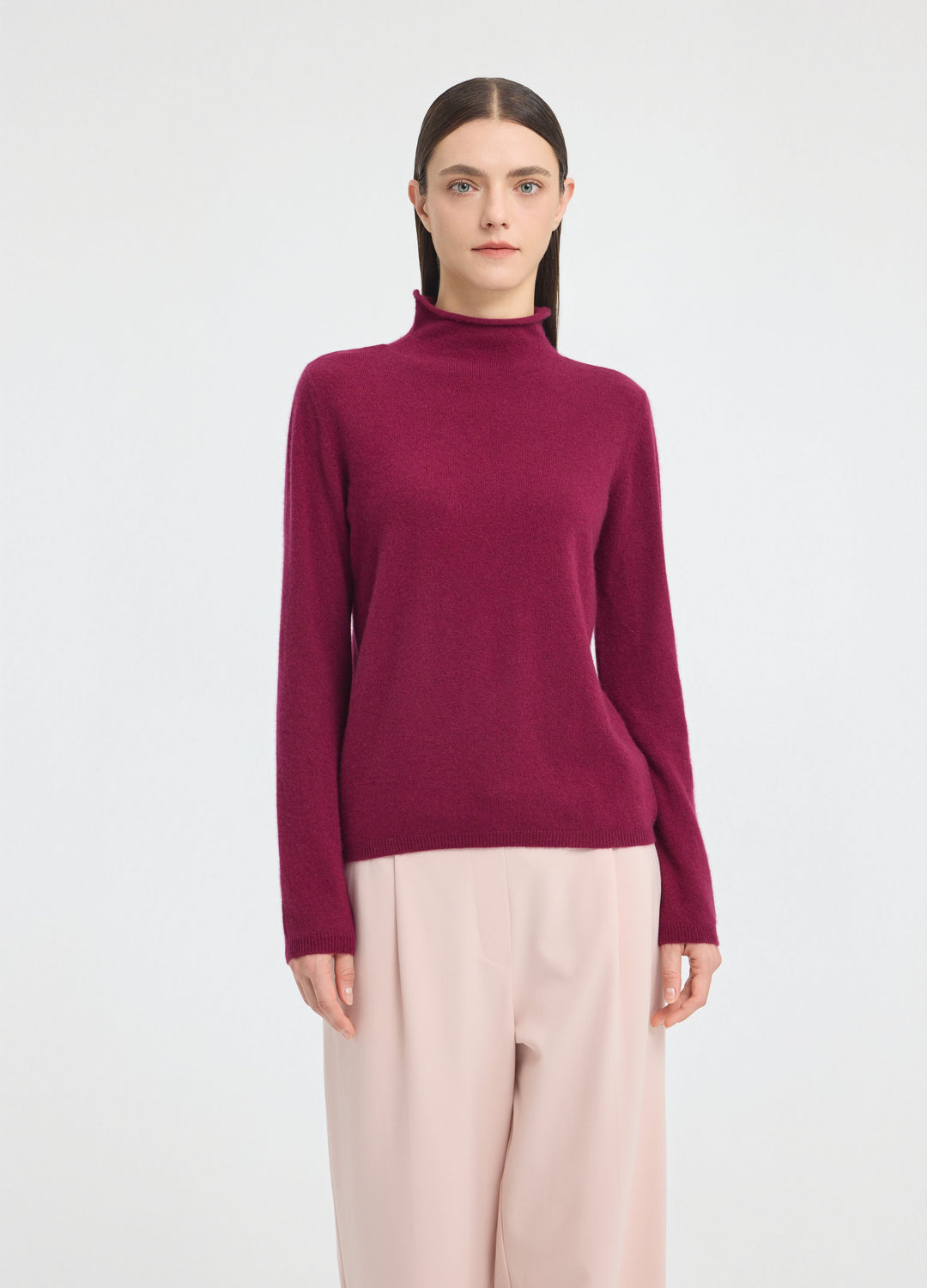 Cashmere Dulwich Funnel-Neck Jumper