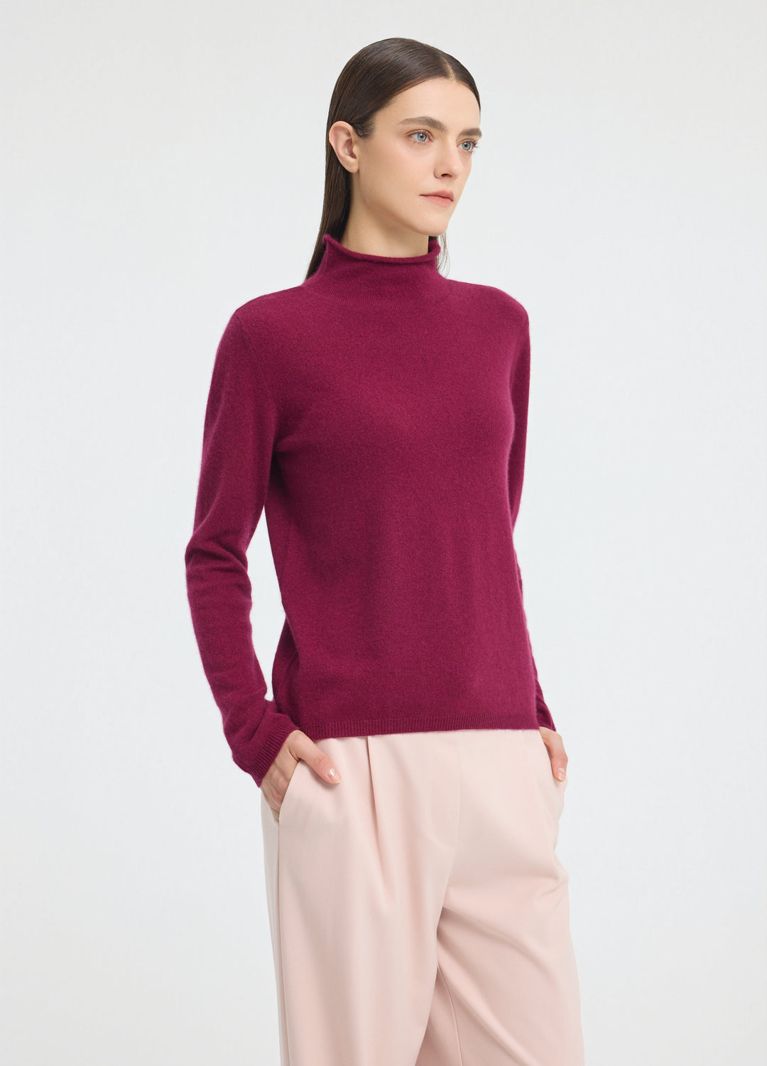 Cashmere Dulwich Funnel-Neck Jumper