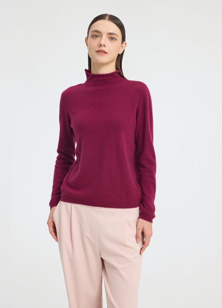 Cashmere Dulwich Funnel-Neck Jumper