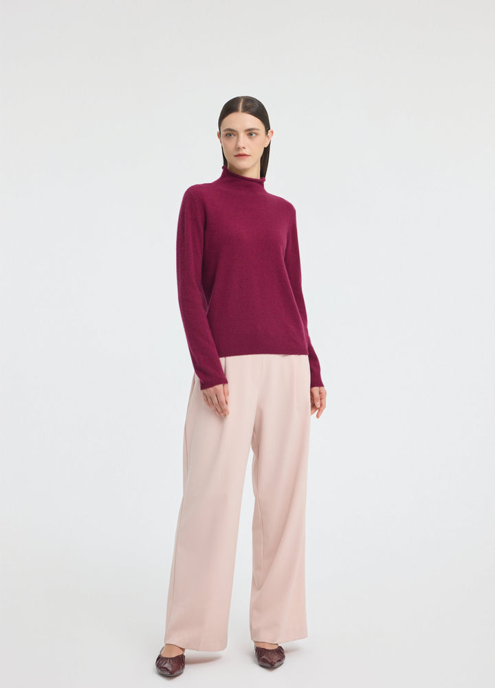 Cashmere Dulwich Funnel-Neck Jumper