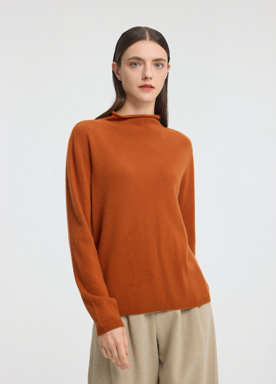 Cashmere Dulwich Funnel-Neck Jumper
