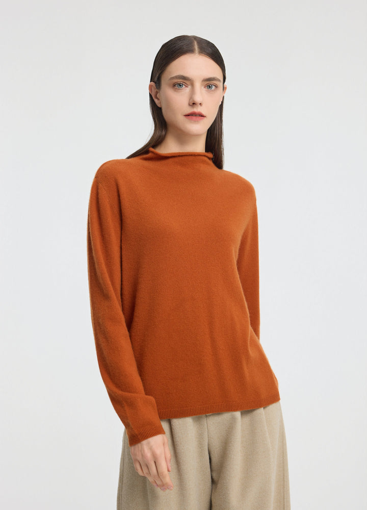 Cashmere Dulwich Funnel-Neck Jumper