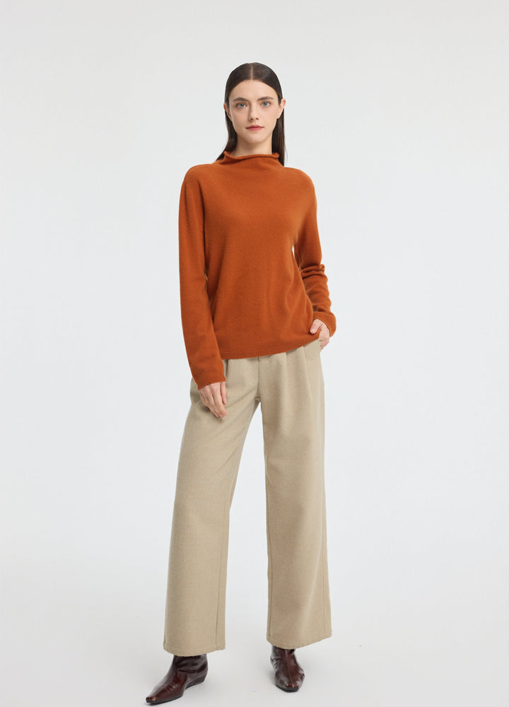 Cashmere Dulwich Funnel-Neck Jumper