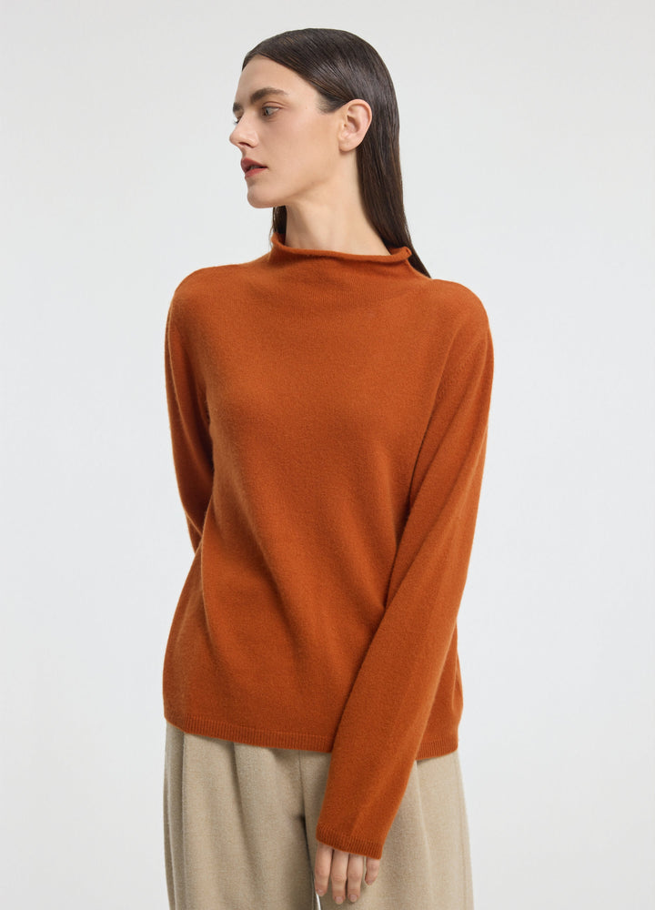 Cashmere Dulwich Funnel-Neck Jumper