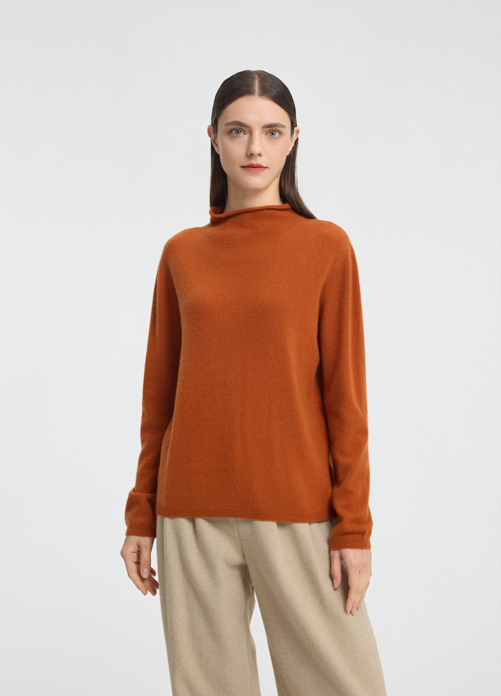 Cashmere Dulwich Funnel-Neck Jumper