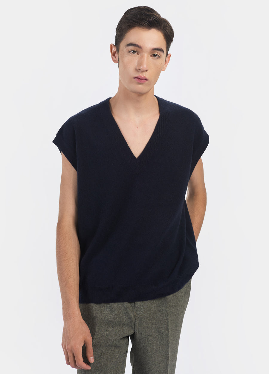 Cashmere Men's V-Neck Vest