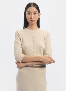 Cashmere Cropped Cardigan