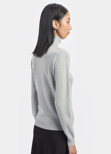 Cashmere Polo-Neck Top