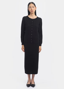 Cashmere Crew Neck Cardigan