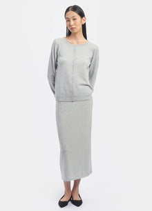 Cashmere Crew Neck Cardigan