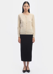 Cashmere Crew Neck Cardigan