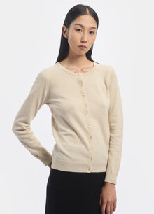 Cashmere Crew Neck Cardigan