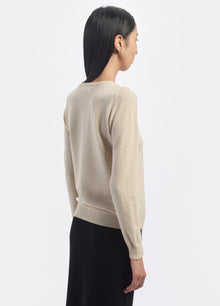 Cashmere Crew Neck Cardigan