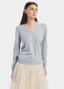 Cashmere V Neck Top