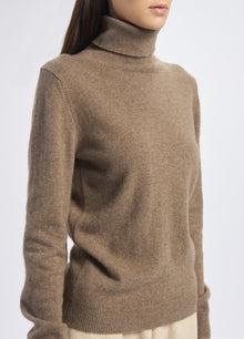 Cashmere Polo-Neck Top