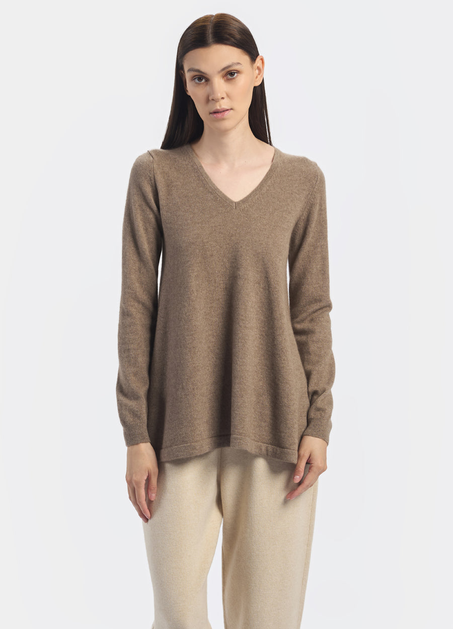 Cashmere V-Neck Tunic