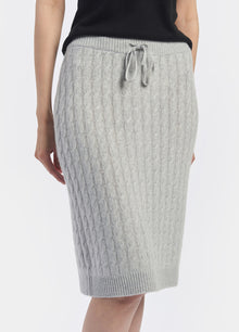 Cashmere Cable Skirt