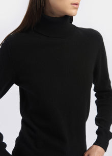 Cashmere Polo-Neck Top