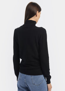 Cashmere Polo-Neck Top